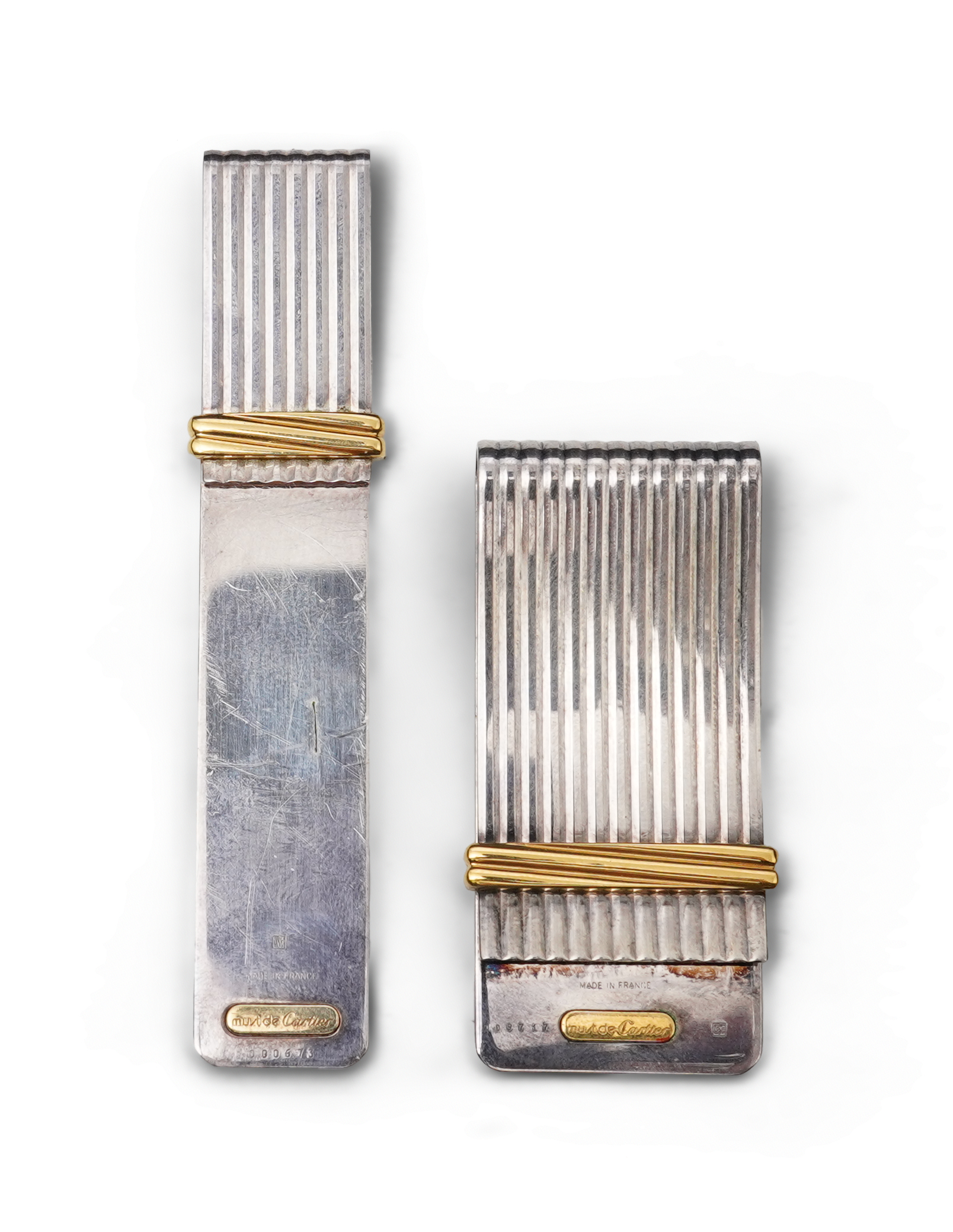 Cartier, two 'Must de Cartier' money clips